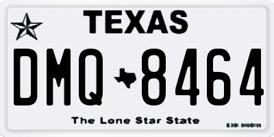 TX license plate DMQ8464