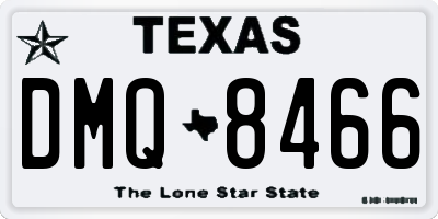 TX license plate DMQ8466