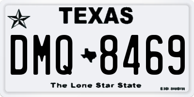 TX license plate DMQ8469