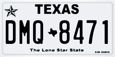 TX license plate DMQ8471
