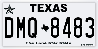 TX license plate DMQ8483