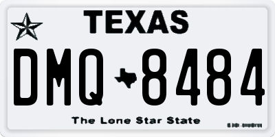 TX license plate DMQ8484