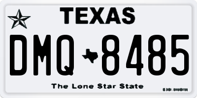 TX license plate DMQ8485