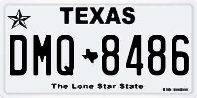 TX license plate DMQ8486