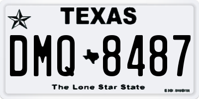 TX license plate DMQ8487