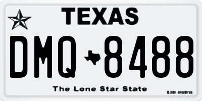 TX license plate DMQ8488
