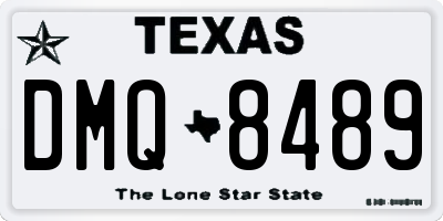 TX license plate DMQ8489