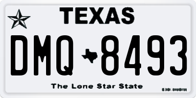 TX license plate DMQ8493