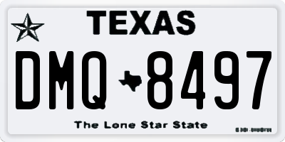 TX license plate DMQ8497