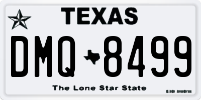 TX license plate DMQ8499