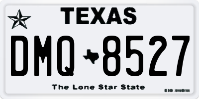 TX license plate DMQ8527