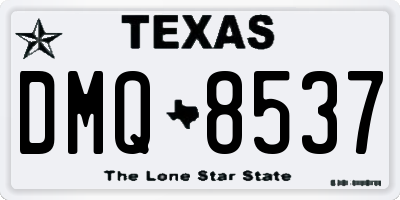 TX license plate DMQ8537
