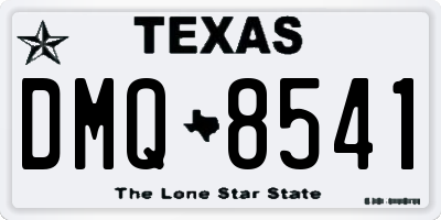 TX license plate DMQ8541