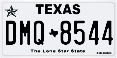 TX license plate DMQ8544