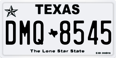 TX license plate DMQ8545