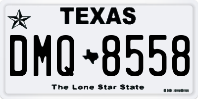 TX license plate DMQ8558