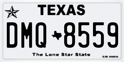 TX license plate DMQ8559