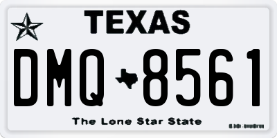 TX license plate DMQ8561