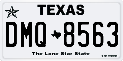 TX license plate DMQ8563