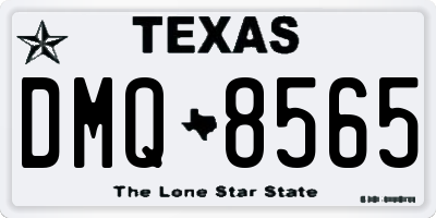 TX license plate DMQ8565