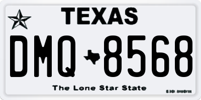 TX license plate DMQ8568