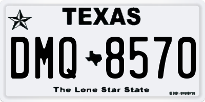 TX license plate DMQ8570