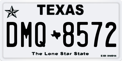 TX license plate DMQ8572