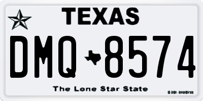 TX license plate DMQ8574