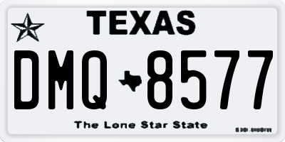 TX license plate DMQ8577