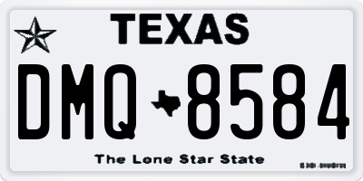 TX license plate DMQ8584