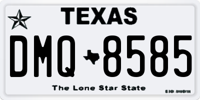TX license plate DMQ8585