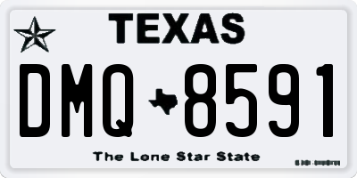TX license plate DMQ8591