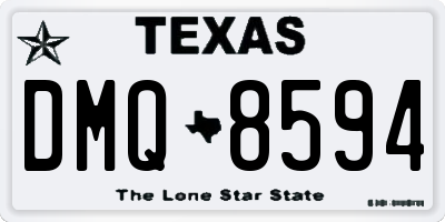 TX license plate DMQ8594