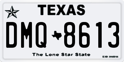 TX license plate DMQ8613