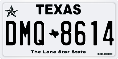 TX license plate DMQ8614