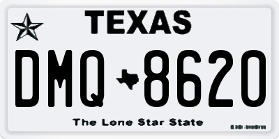 TX license plate DMQ8620