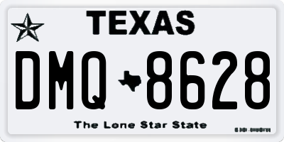 TX license plate DMQ8628