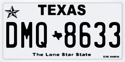 TX license plate DMQ8633