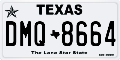 TX license plate DMQ8664