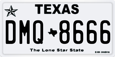 TX license plate DMQ8666