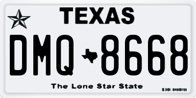 TX license plate DMQ8668