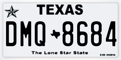 TX license plate DMQ8684