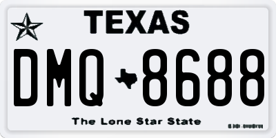 TX license plate DMQ8688