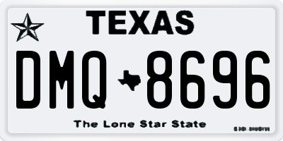 TX license plate DMQ8696