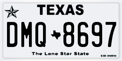 TX license plate DMQ8697