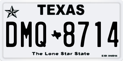 TX license plate DMQ8714