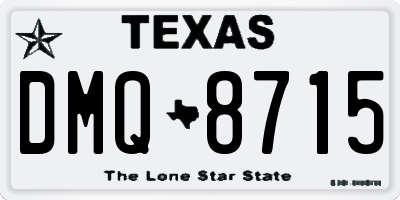 TX license plate DMQ8715