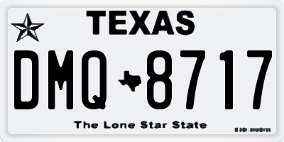 TX license plate DMQ8717