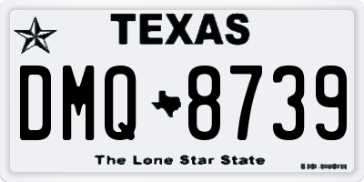 TX license plate DMQ8739
