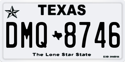 TX license plate DMQ8746